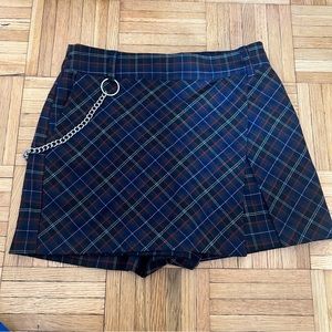 Forever 21 plaid skirt navy women’s size small preppy grunge school girl